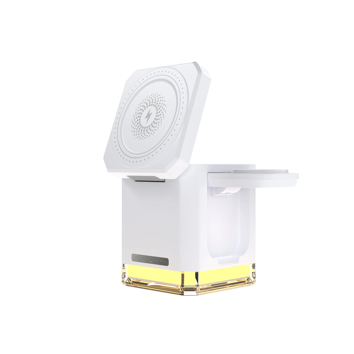 Chargeur sans fil 3 en 1 30 W, station de charge sans fil pliable, support de chargeur cubique pour plusieurs appareils, pour iPhone 15/14/13/12