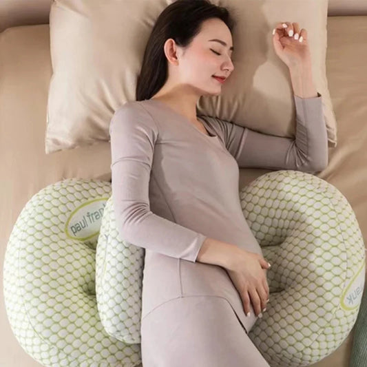 Coussin de Grossesse en Forme De U, Oreiller de Soutien Grossesse, Oreiller de Maternité, Pregnancy Pillow avec Housse en Coton Amovible pour Le Dos, l'abdomen, Les Hanches, Les Jambes